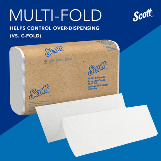 Scott Essential White Folded Towel in Waterloo