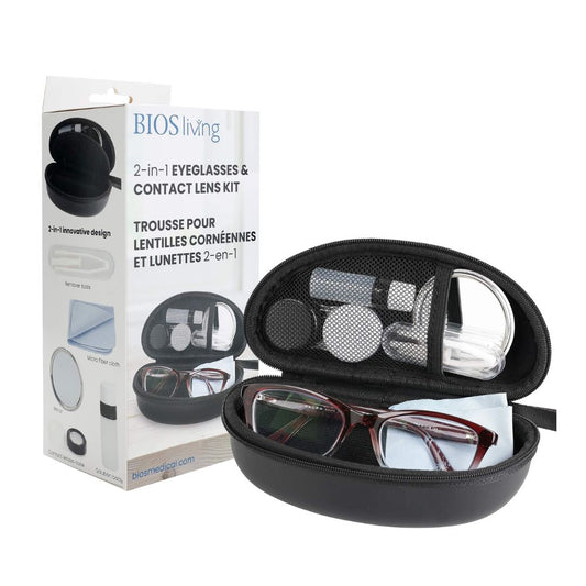2-in-1 Eyeglasses & Contact Lens Case in King