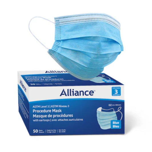 Box of 50 Alliance Level 3 Surgical Face Mask with Ear Loops in Belleville