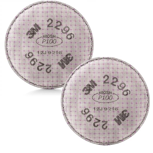 3M™ Advanced Particulate Filter, 2296, P100, with nuisance level acid gas relief, 1 pair/pack