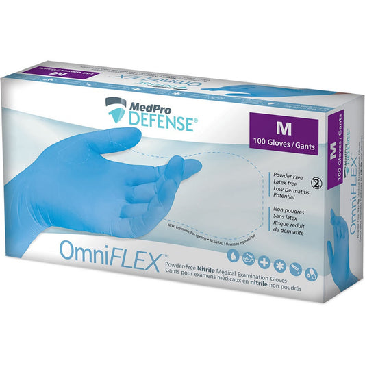 MedPro Defense OmniFLEX Nitrile Powder-Free Exam Gloves