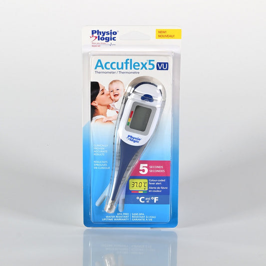Physio Logic Accuflex5Vu 5 sec. Digital Thermometer with Flexible Tip