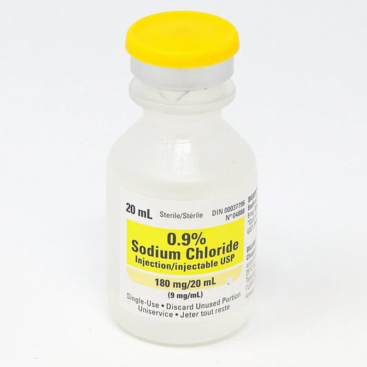 Solution Saline 0.9% NACL 20mL Ster INJ w/o Preservative - 954366
