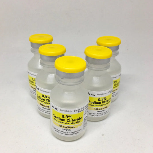 Solution Saline 0.9% NACL 20mL Ster INJ w/o Preservative - 954366