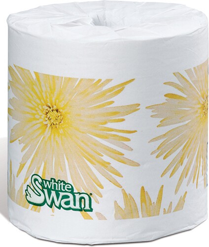 White Swan® 1-Ply Bathroom Tissue, 48/Rolls, 1000 Sheets (05113)