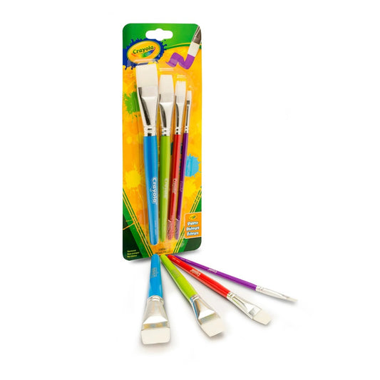 Crayola 4 Count Flat Brush Set - Case of 12 Sets