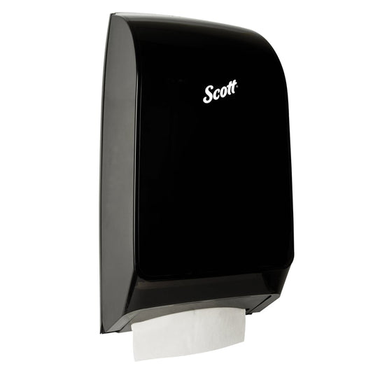 Scott® Kimberly Clark, Hygienic Bathroom Tissue Dispenser, 7.00" x 5.72" x 13.33", Black, 39728