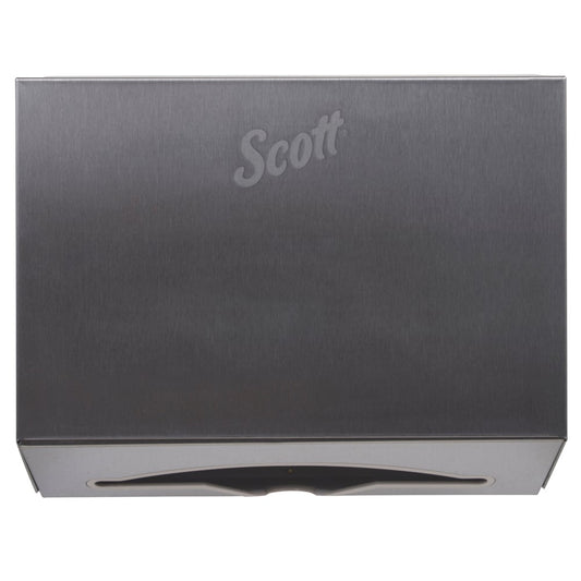 Scott® Scottfold Folded Towel Dispenser, 7.8" x 12.4", Stainless, 09216