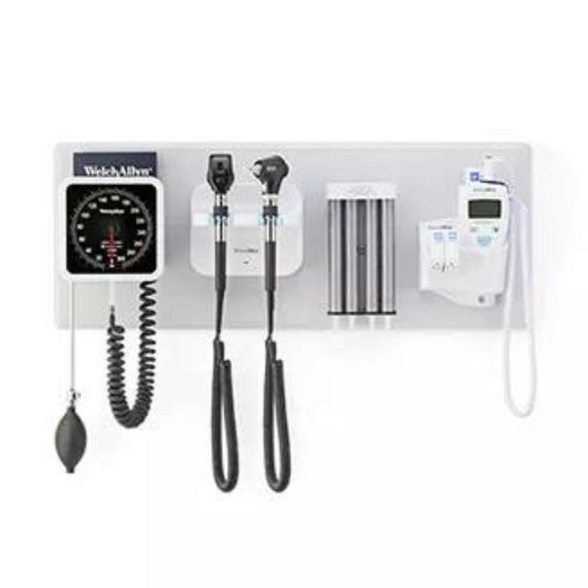Welch Allyn Green Series 777 Integrated Wall System with Coaxial LED Ophthalmoscope & MacroView LED Otoscope