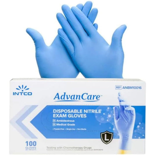 AdvanCare Superior Strength Long-Wrist, Nitrile Gloves