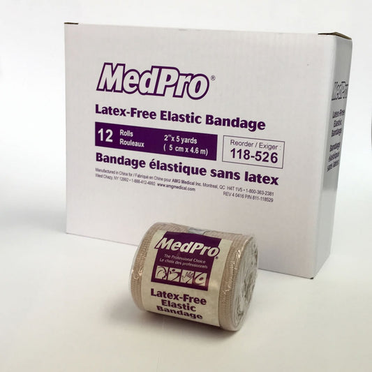 MedPro Elastic Bandages, 90% Polyester, 10% Spandex