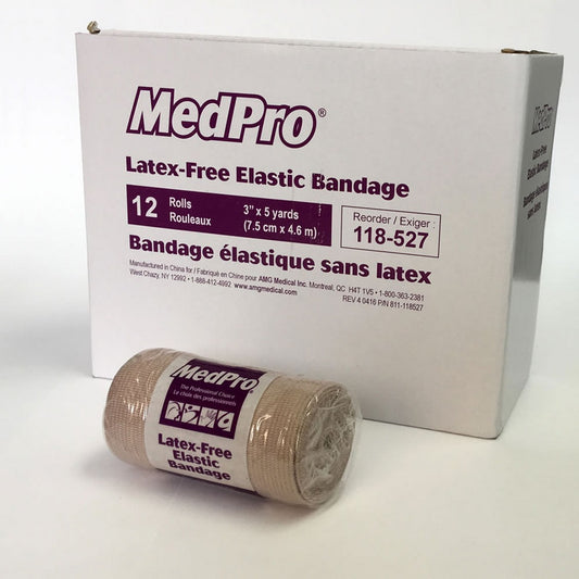 MedPro Elastic Bandages, 90% Polyester, 10% Spandex