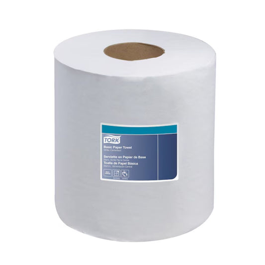 Tork® Advanced Centrefeed Hand Towel, 1-Ply, White, 983.33'/Roll, 120133 - Case of 6 Rolls