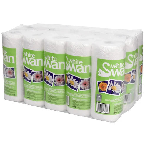 15702 - White Swan Kitchen Towel Poly Pack