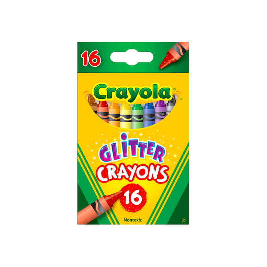 Crayola 16 Count Glitter Crayons - Case of 8 Boxes