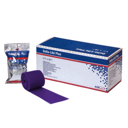 Delta-Lite Plus - Purple Fiberglass Cast Tape, Box of 10 Rolls