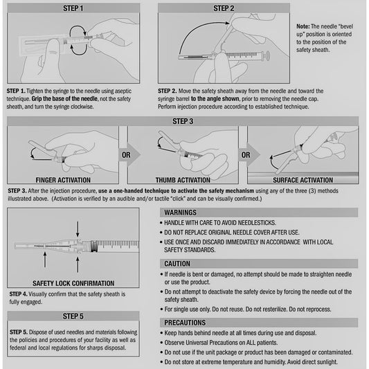Terumo SurGuard™3 Safety Hypodermic Needle, 18G x 1"