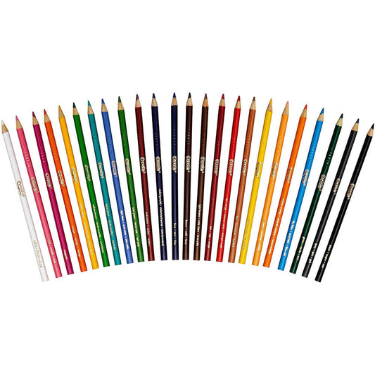 24 Coloured Pencils With Sharpener