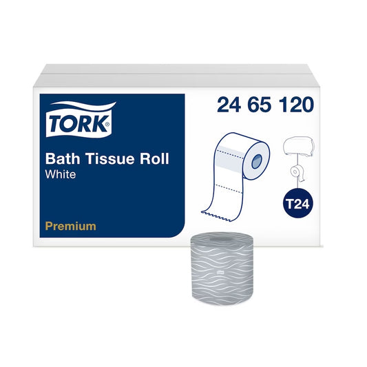 Tork® Premium Soft Bath Tissue Roll, 2 Ply, White, 2465120