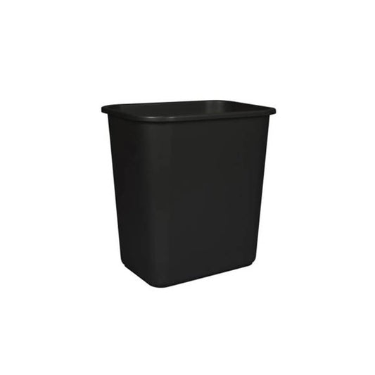 26L SOFT WASTEBASKET, BLACK - PACK OF 6