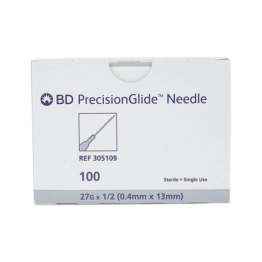 BD PrecisionGlide Needle 27G x 1/2 in. - Box of 100