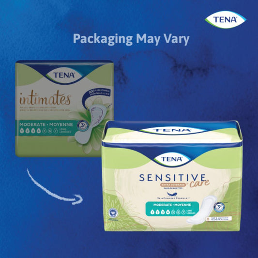 TENA Sensitive Care Extra Coverage Pads - Moderate Absorbency
