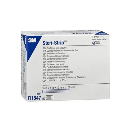 3M Steri-Strip Reinforced Adhesive Skin Closures R1547, 12 mm x 100 mm