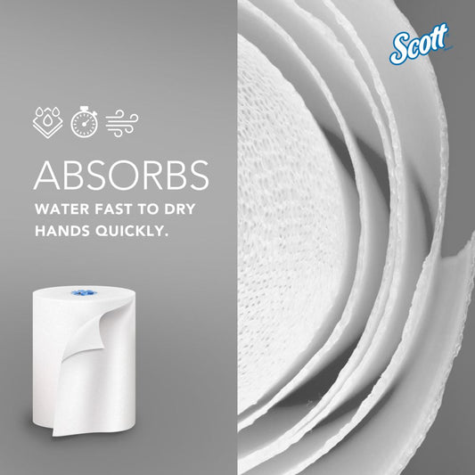 Scott® Pro™ White Hard Roll Towels (Color Core System)