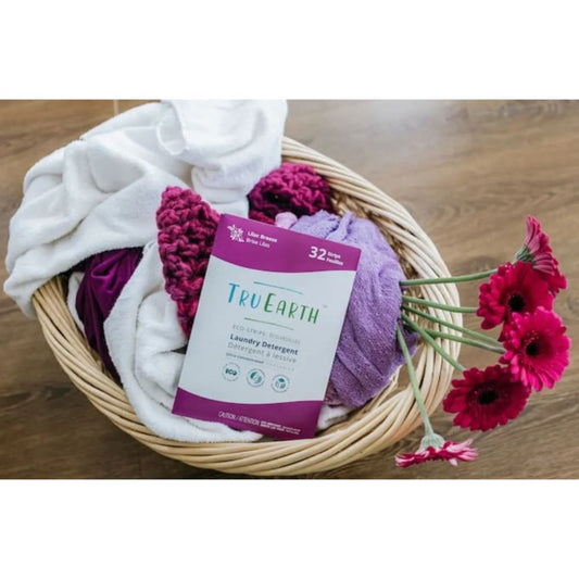 Tru Earth Laundry Detergent, Lilac Breeze Scent, 32 Eco-Strips