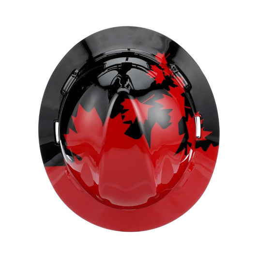 MSA 10082235 Freedom Series V-Gard Full-Brim Hard Hat with Fas-Trac III Ratchet Suspension