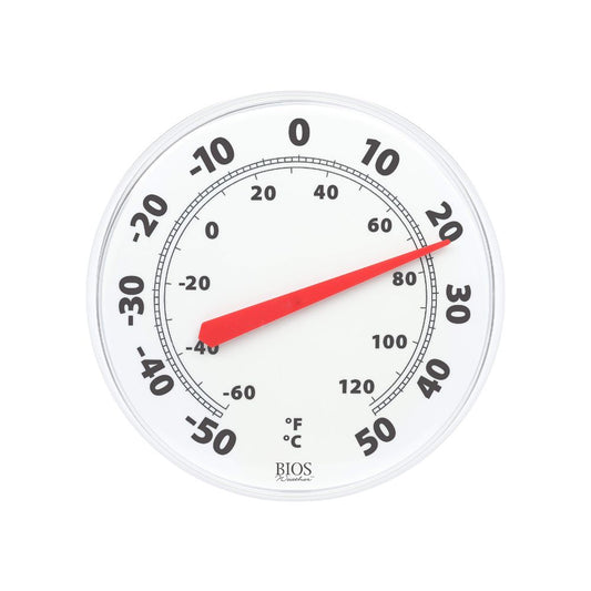 BIOS Living 30.5 cm Outdoor Dial Thermometer - White