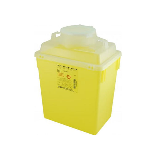 BD 22.7L Multi-Use Nestable Sharps Collector with Point-First Disposal