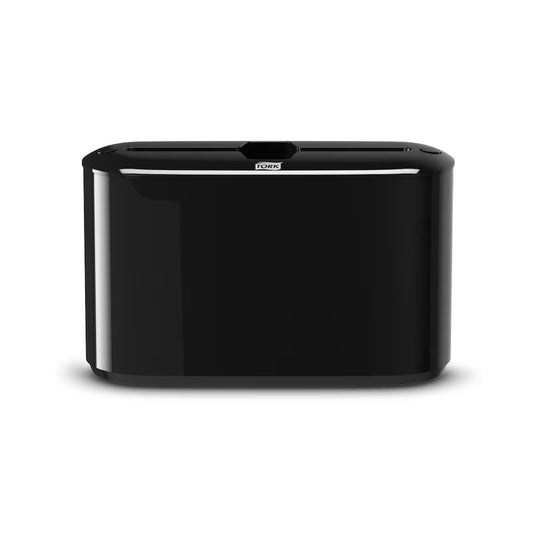 Tork Xpress Touchless Countertop Multi-Fold Paper Towel Dispenser, Manual, Plastic, Black, 7.9" x 12.7" x 4.6", 302028