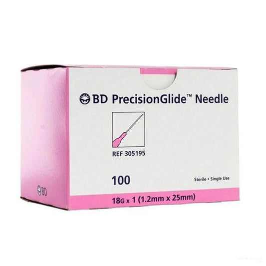 BD PrecisionGlide Needle 18G x 1 in. - Box of 100