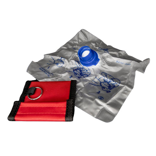 CPR Protective Barrier with 8x8cm Keyring Pouch - Case of 50