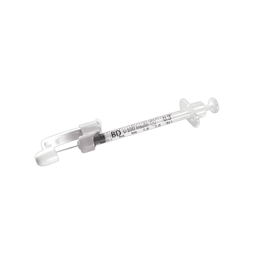 BD SafetyGlide™ insulin syringes, 3/10mL 8mm x 29G U-100- 305937