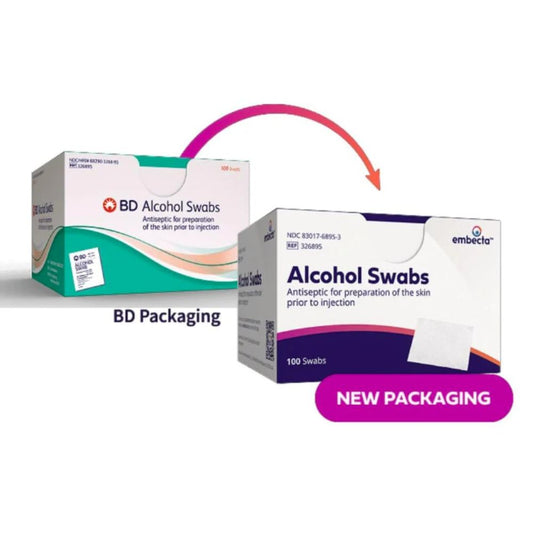 BD Alcohol Swabs, 326910 - Box of 100