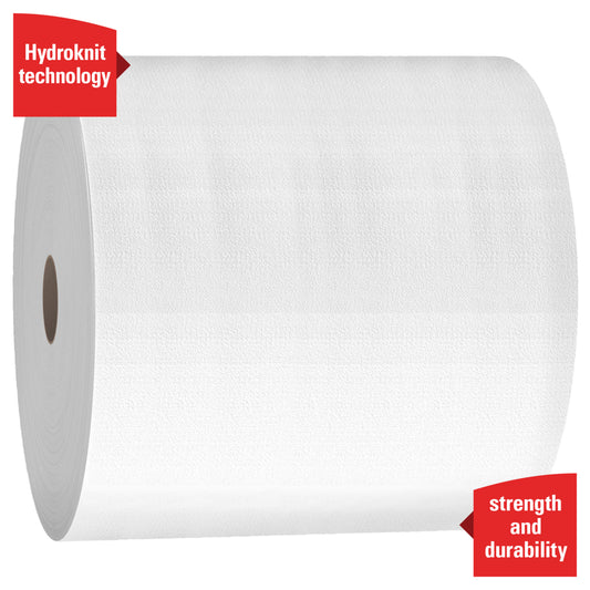WypAll® X50 Cloth Jumbo Roll, 1-Ply, White, 1 Roll, 1100 Sheets, 35015