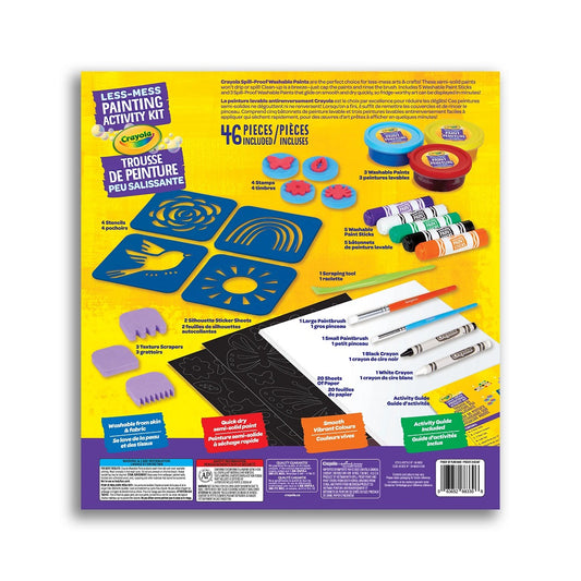Crayola Less Mess Painting Activity Kit - Case of 4 Kits