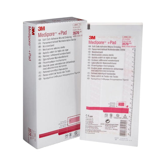 3M Medipore +Pad Soft Cloth Adhesive, Wound Dressing