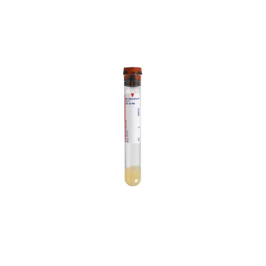 BD Vacutainer SST Tube Plastic Red/Grey 8.5 ml - Box of 100, 367988