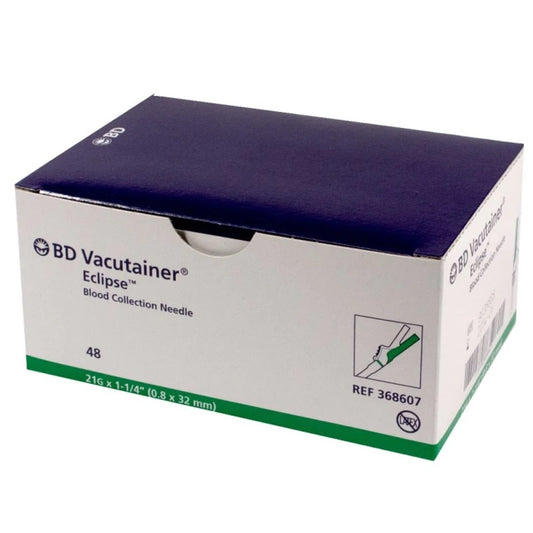 BD Vacutainer® Eclipse™ Blood Collection Needles 21g x 1.25 in. - Box of 48