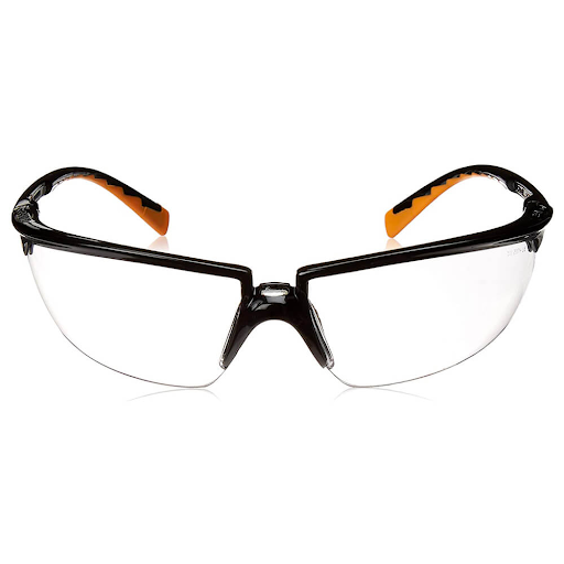 3M Privo Safety Glasses, Clear Anti-fog Lens, Black Frame