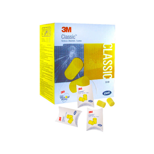 3M™ E-A-R™ Classic Earplugs, Yellow, Uncorded -312-1201