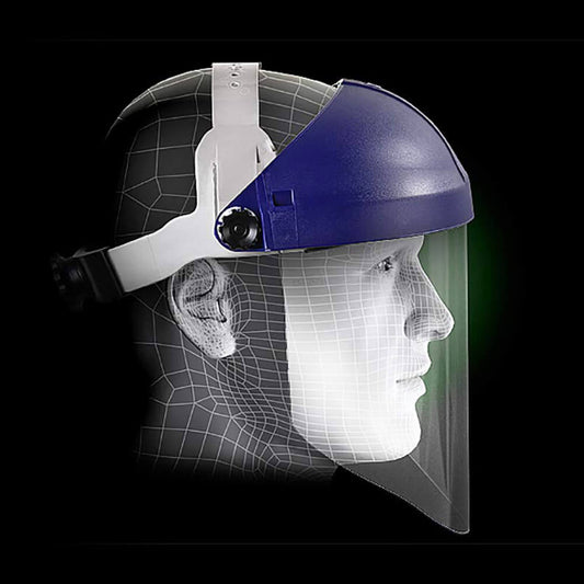 3M Ratchet Headgear With Clear Polycarbonate Faceshield -H8A