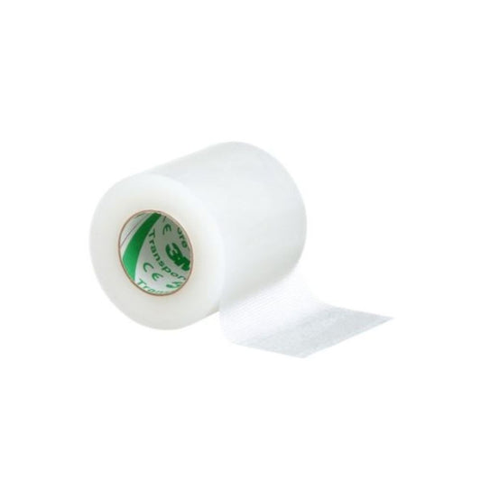 3M™ Transpore™ Surgical Tape, Plastic, 5cm x 9.1m - Transparent