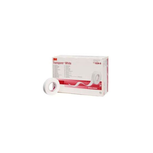 Transpore™ Dressing Tape, White - 1/2" x 10yd