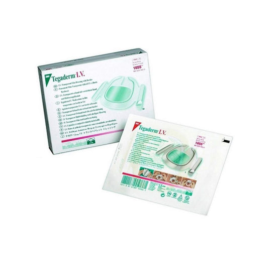 Tegaderm™ I.V. Transparent Film Dressing, Sterile, Adult, 3.5" x 4.5"
