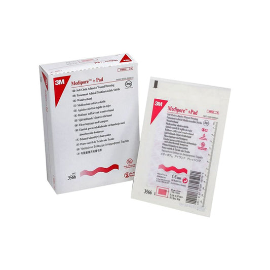 3M™ Medipore™ Soft Cloth Surgical Tape - 3-1/2" x 4" (9 cm x 10 cm)