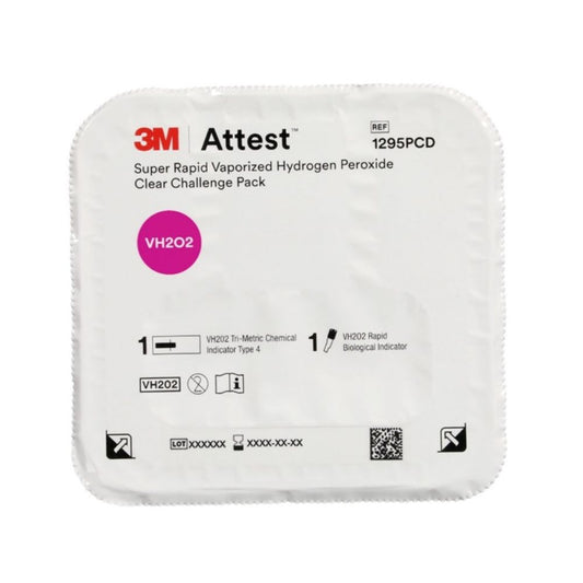 3M™ Attest™ Super Rapid Vaporized Hydrogen Peroxide Clear Challenge Pack - Case of 4 Packs